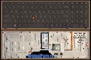 Купить клавиатуру для ноутбука HP/Compaq EliteBook 8760W  - доставка по всей России