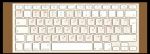 Наклейки на клавиатуру для Apple MacBook (прозрачные белые) 
